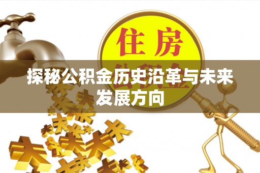 彬县探秘公积金历史沿革与未来发展方向